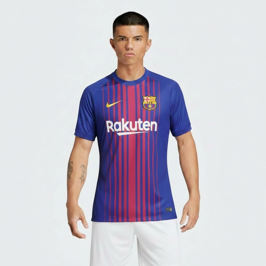 Camisa Retrô Torcedor Masculina Barcelona I 2017