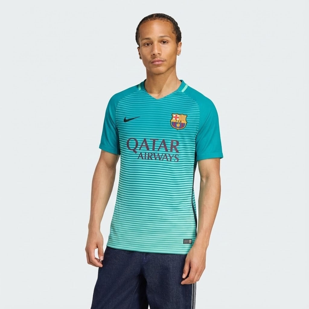 Camisa Retrô Torcedor Masculina Barcelona II 2016
