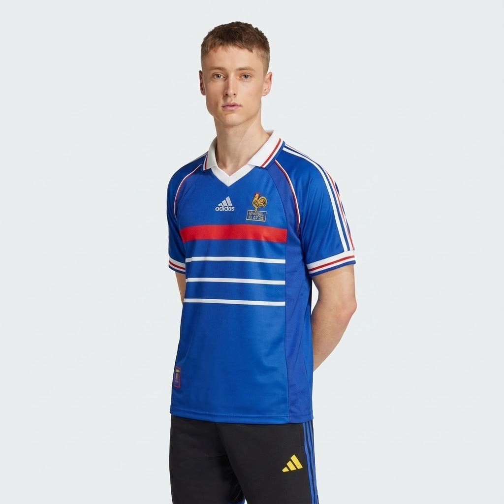 Camisa Retrô Torcedor Masculina França I 1998