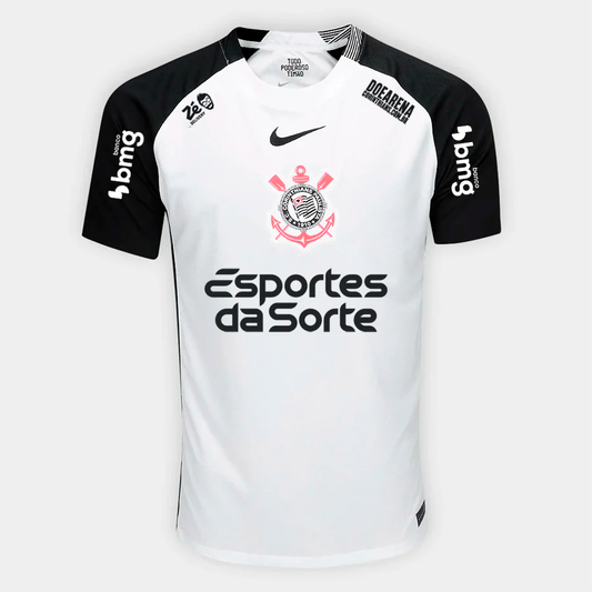 Camisa Torcedor Masculina Corinthians I 2025/2026 Com Patrocínios