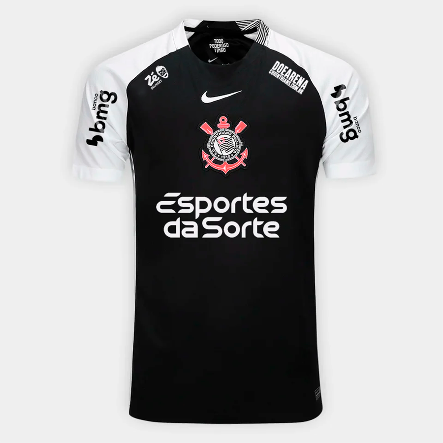 Camisa Torcedor Masculina Corinthians II 2025/2026 Com Patrocínios