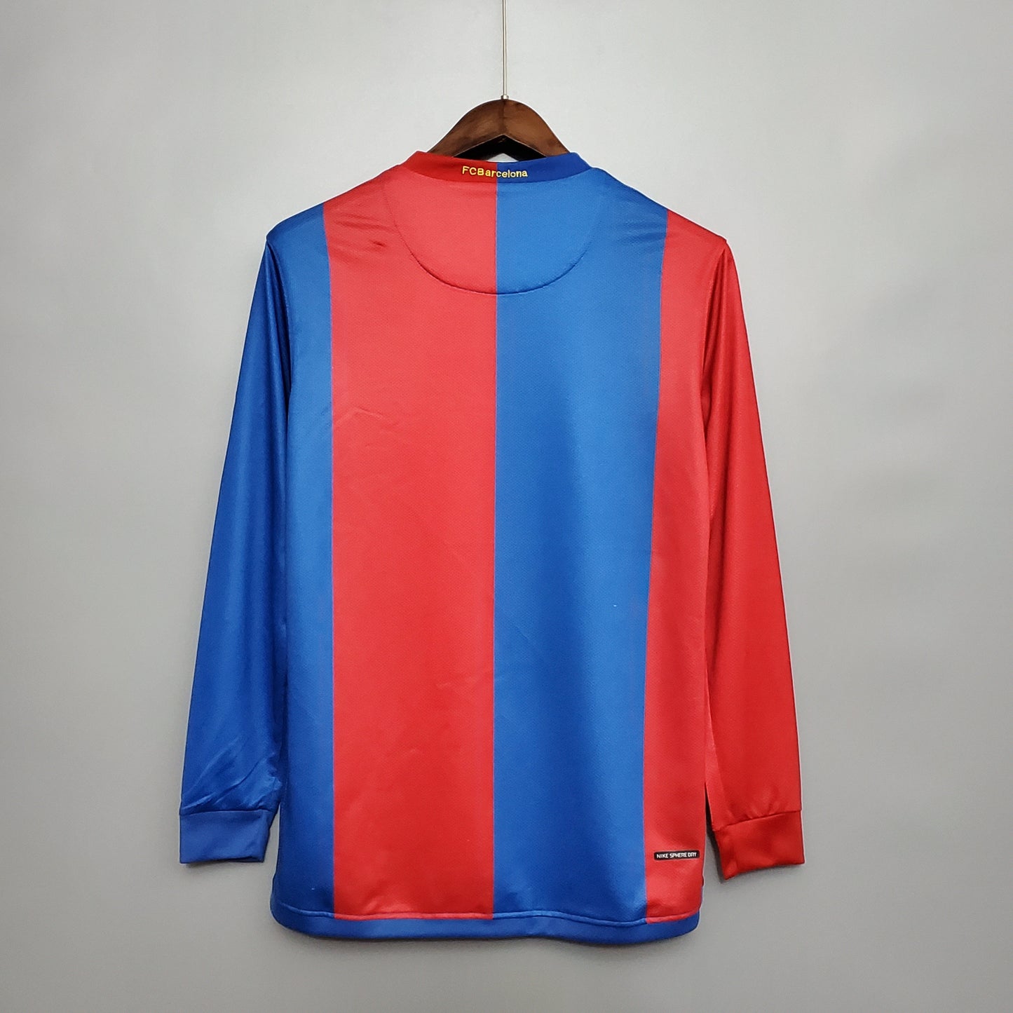 Camisa Manga Longa Torcedor Masculina Barcelona 2006/2007 Grená