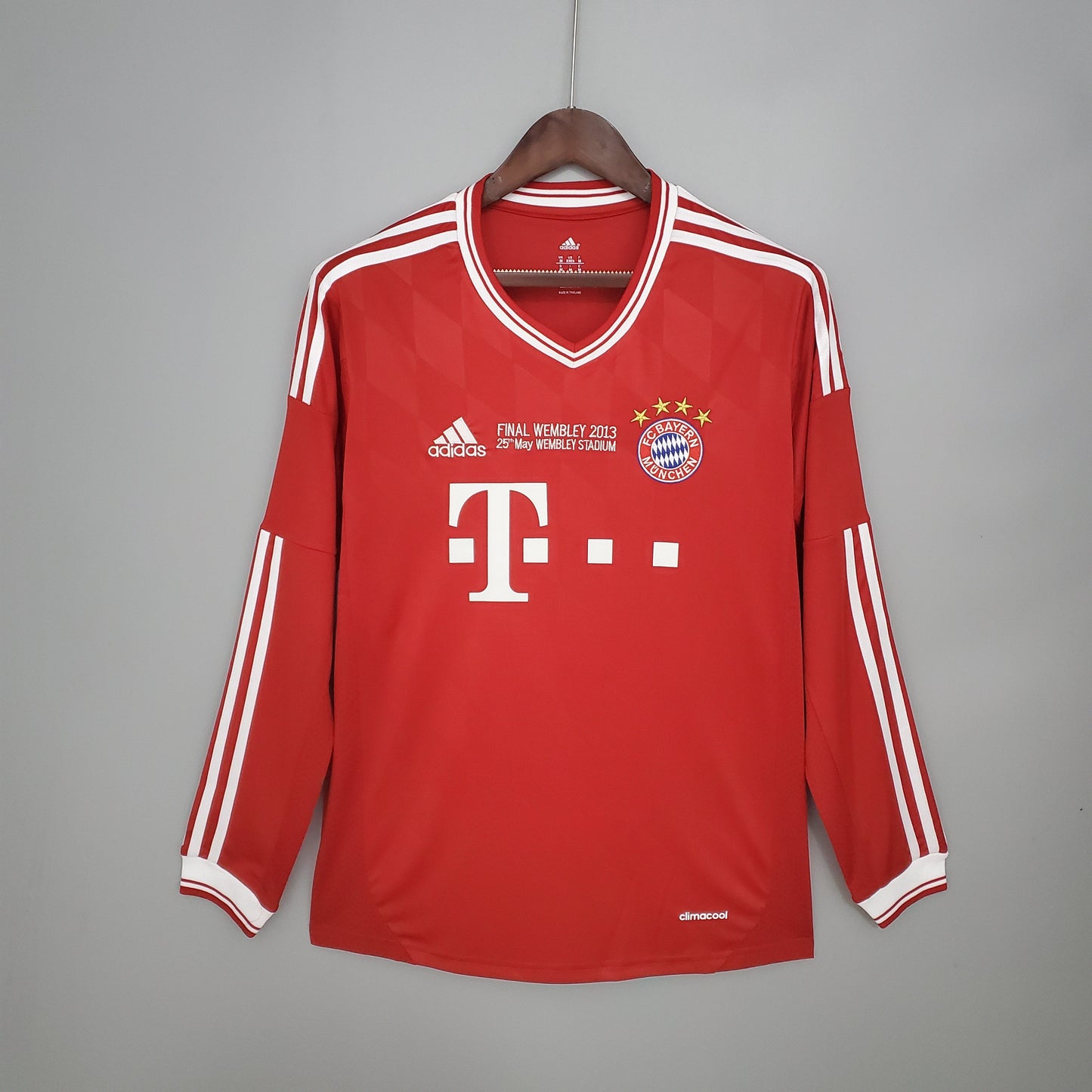 Camisa Manga Longa Retrô Torcedor Masculina Bayern de Munique 2013 Champions League