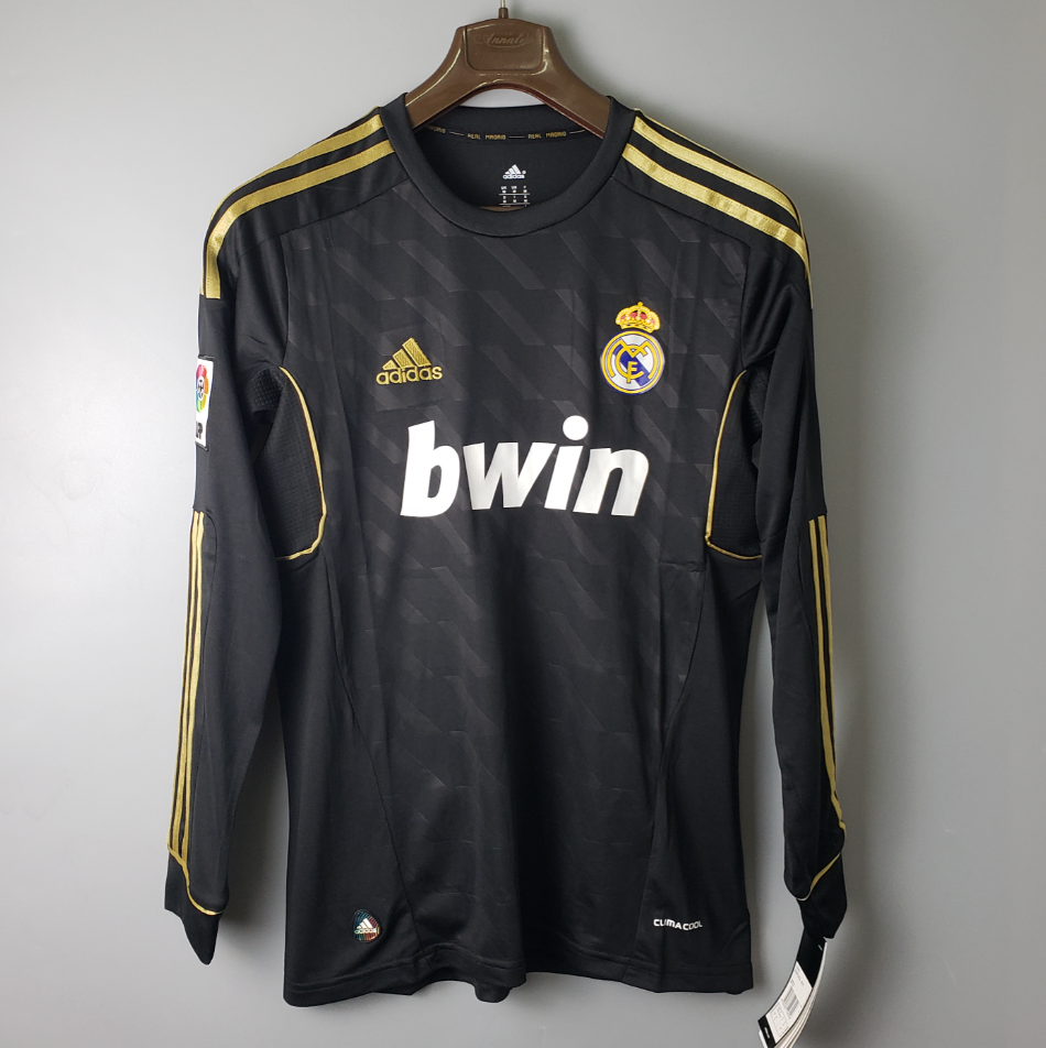 Camisa Manga Longa Retrô Torcedor Masculina Real Madrid 2012