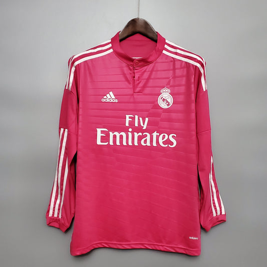 Camisa Manga Longa Torcedor Masculina Real Madrid II 2014/2015