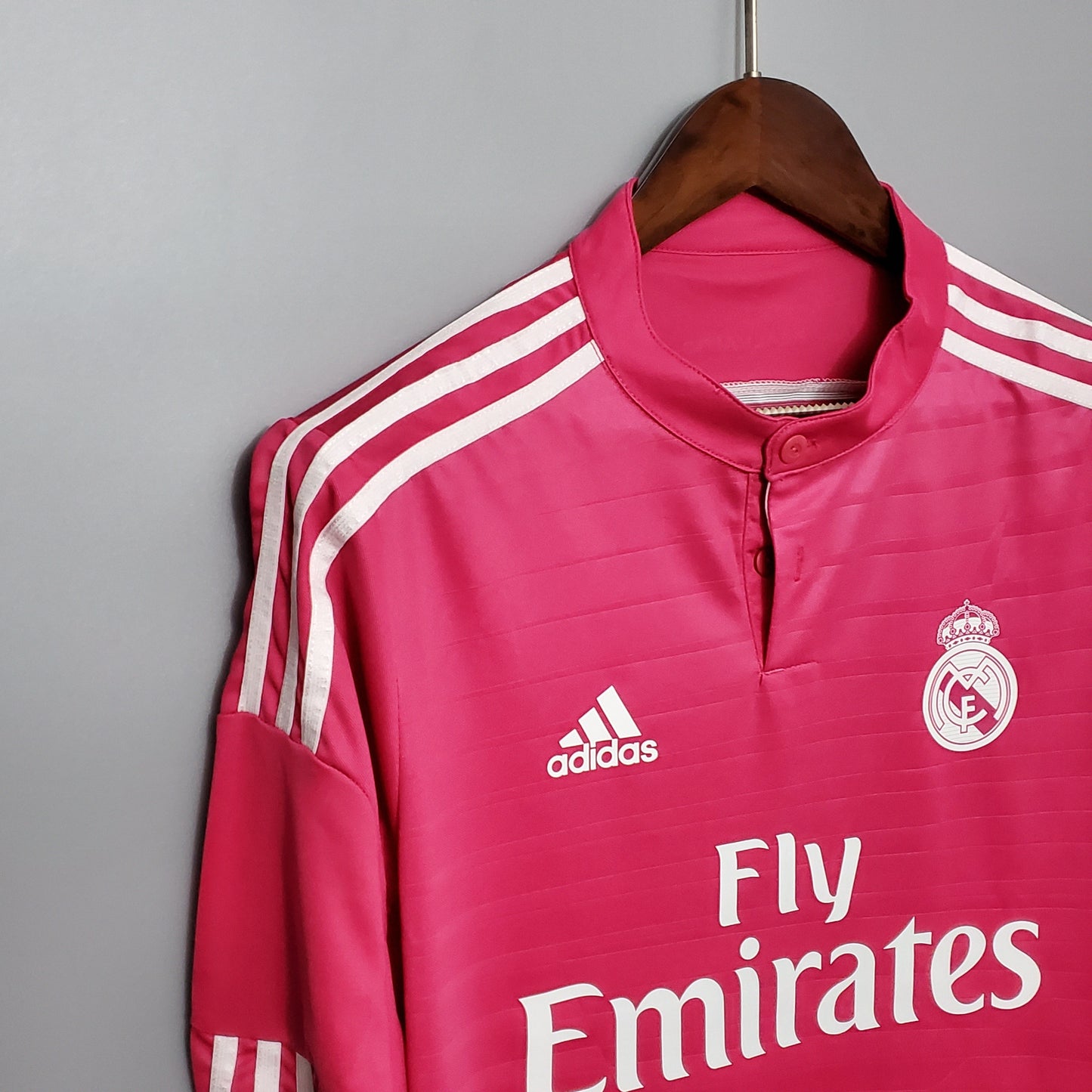 Camisa Manga Longa Torcedor Masculina Real Madrid II 2014/2015