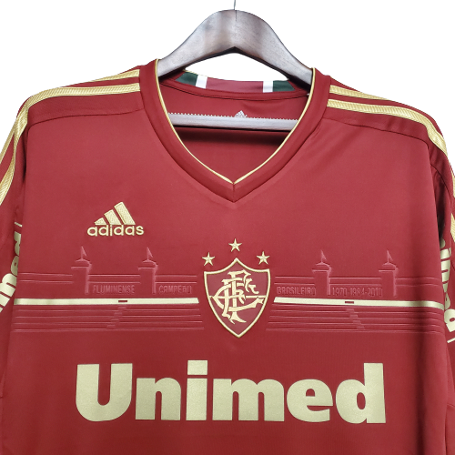Camisa Retrô Torcedor Masculina Fluminense 2012 Grená