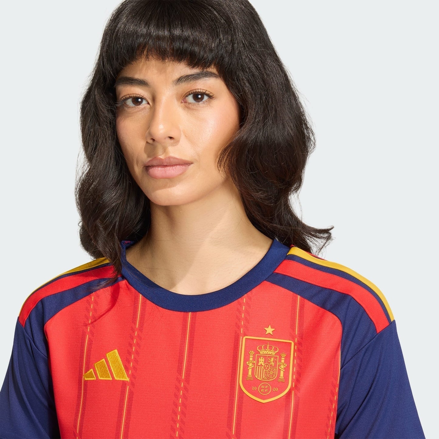 Camisa Torcedor Feminina Espanha I 2026 Copa do Mundo