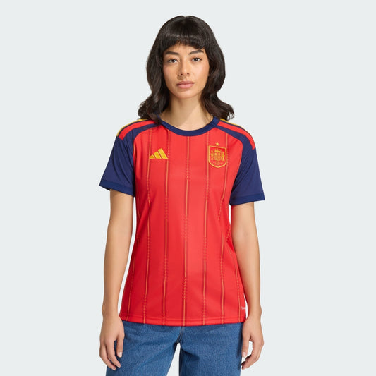 Camisa Torcedor Feminina Espanha I 2026 Copa do Mundo