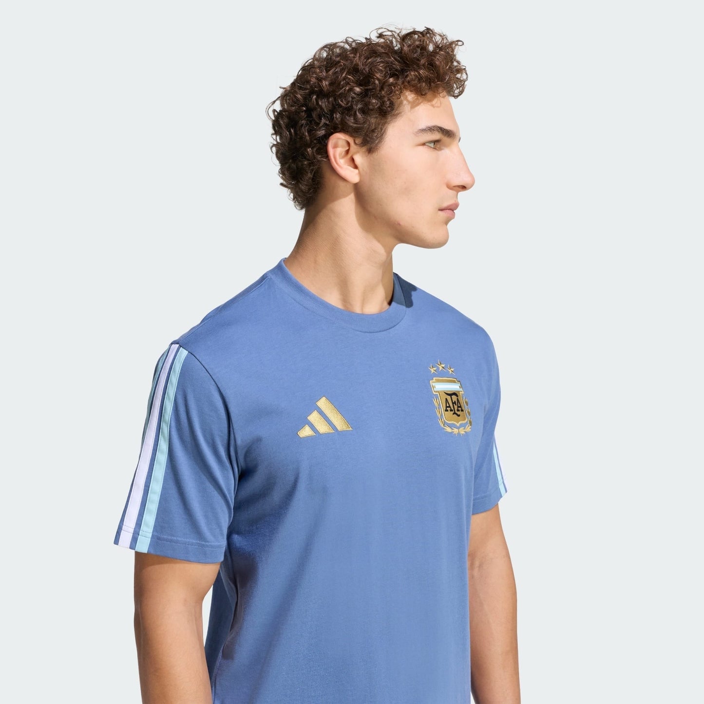 Camisa Torcedor Masculina Argentina 2026 Copa do Mundo Casual