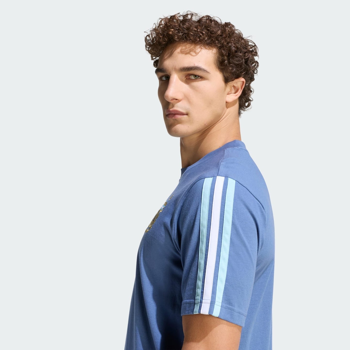 Camisa Torcedor Masculina Argentina 2026 Copa do Mundo Casual
