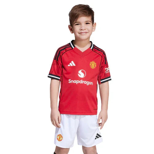 Conjunto Infantil Manchester United Home 25/26