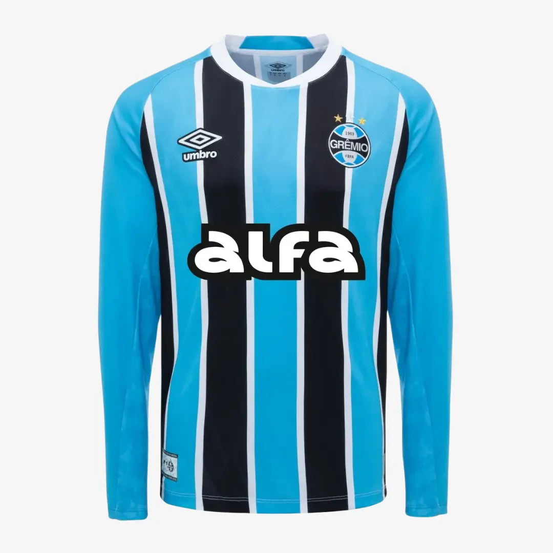 Camisa Manga Longa Torcedor Masculina Gremio I 2025/2026