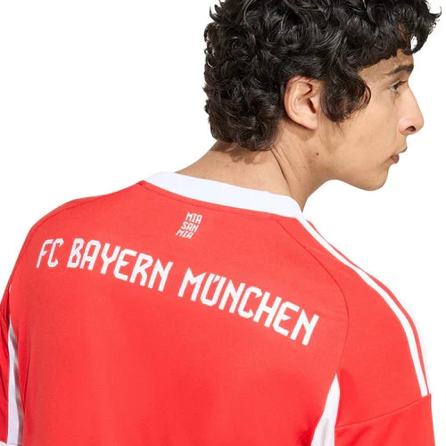 Camisa Bayern de Munique Home 25/26 - Torcedor Masculino - Vermelho e Branco
