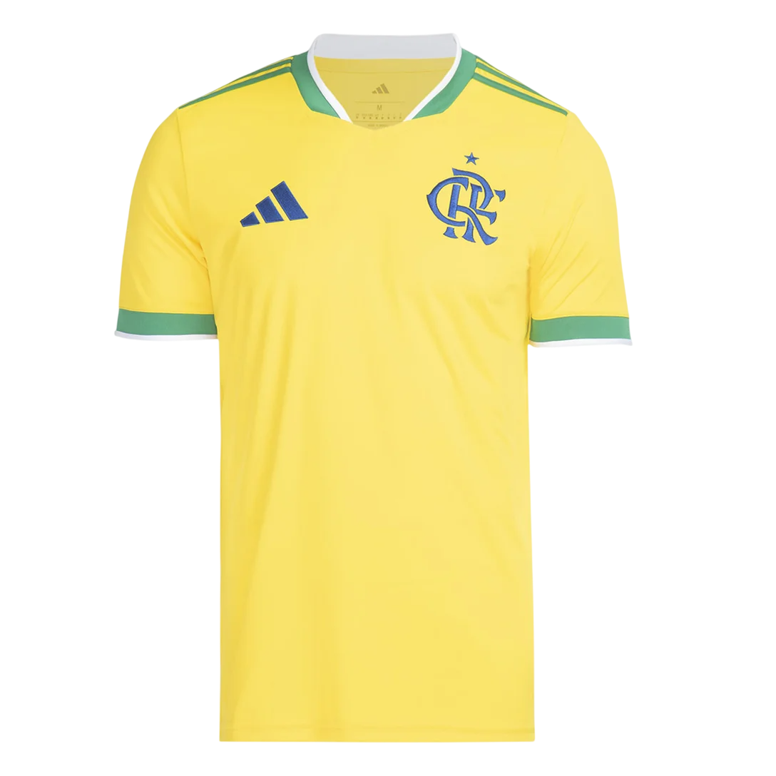 Camisa Flamengo 2026/27 Verde Amarela Copa do Mundo - Torcedor