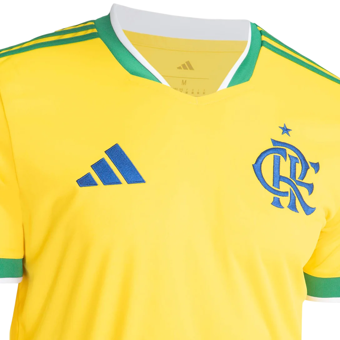 Camisa Flamengo 2026/27 Verde Amarela Copa do Mundo - Torcedor