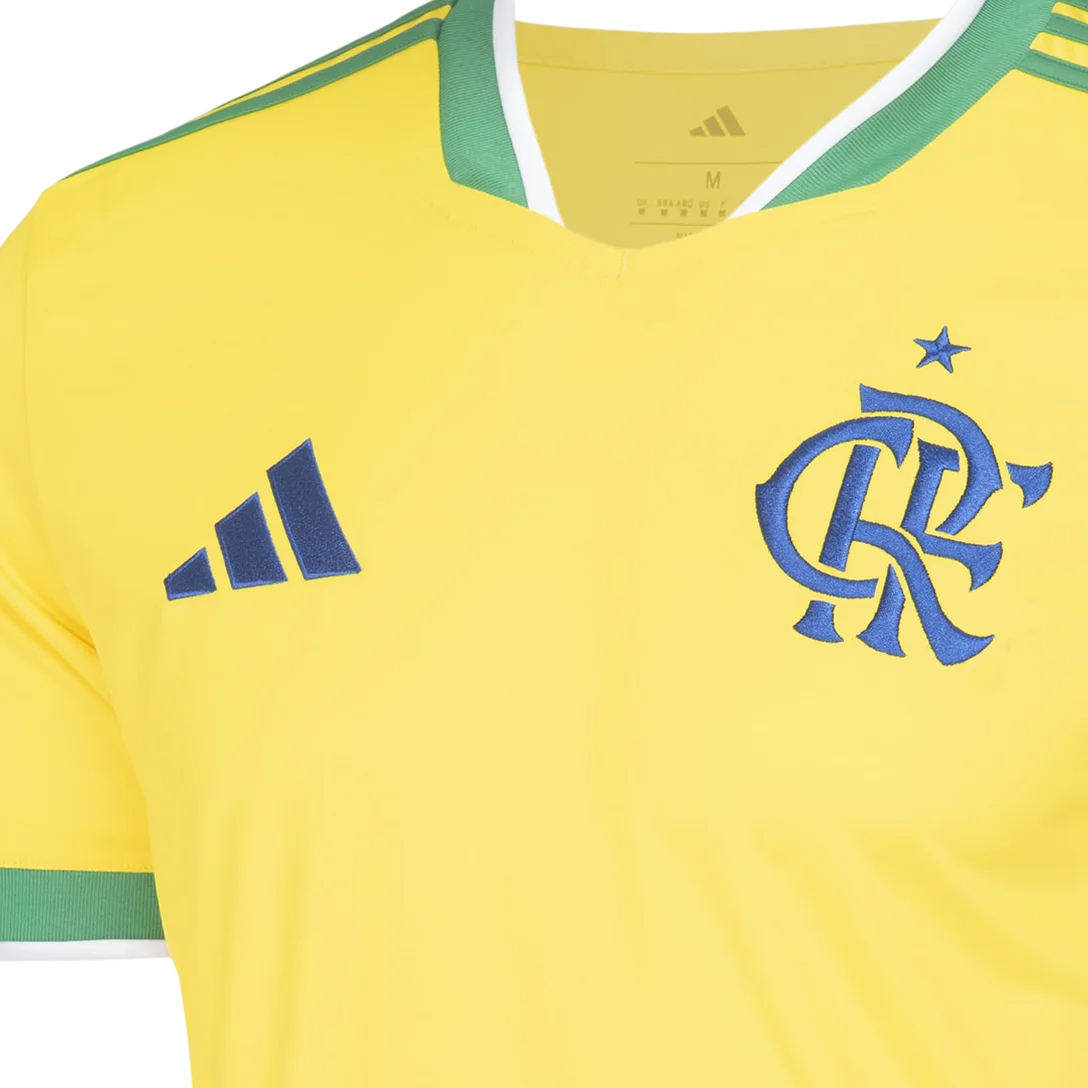 Camisa Flamengo 2026/27 Verde Amarela Copa do Mundo - Torcedor