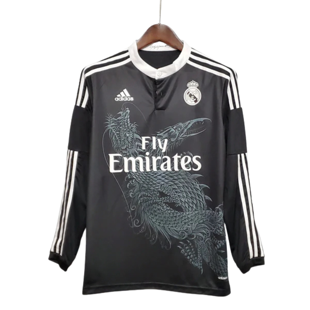 Camisa Manga Longa Torcedor Masculina Real Madrid III 2014/2015