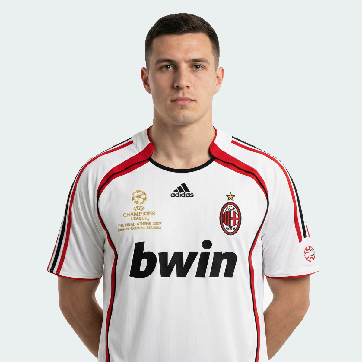 Camisa Retrô Torcedor Masculina Milan 2006