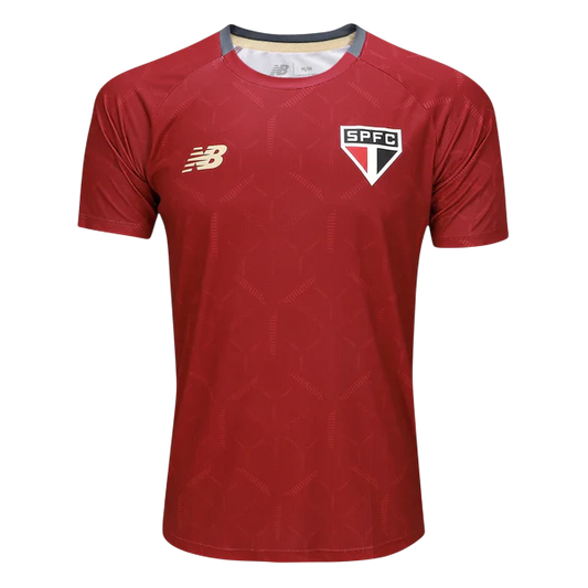Camisa São Paulo Treino Vermelha 25/26 - Torcedor Masculina Lançamento