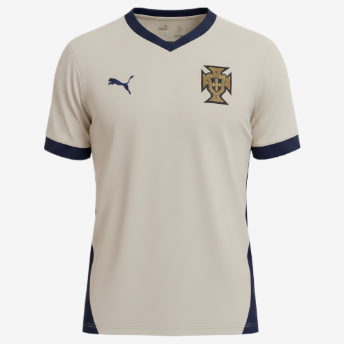 Camisa Portugal Treino Branca 25/26 - Versão Torcedor Masculina