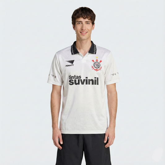 Camisa Retrô Torcedor Masculina Corinthians I 1997