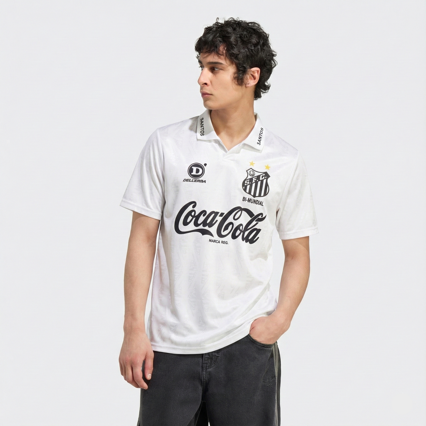 Camisa Retrô Torcedor Masculina Santos I 1993
