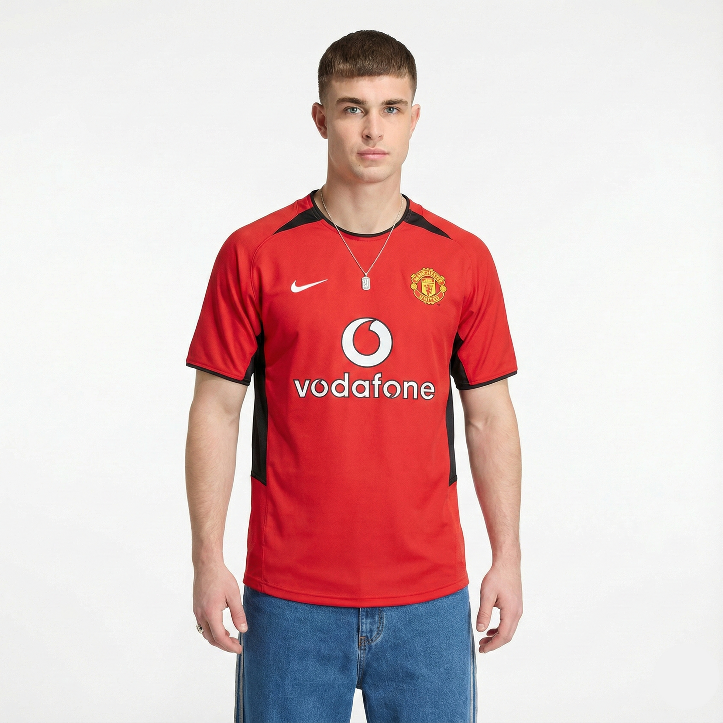 Camisa Retrô Torcedor Masculina Manchester United I 2002