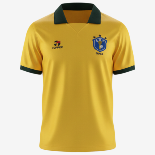 Camisa Retrô Torcedor Masculina Brasil I 1988