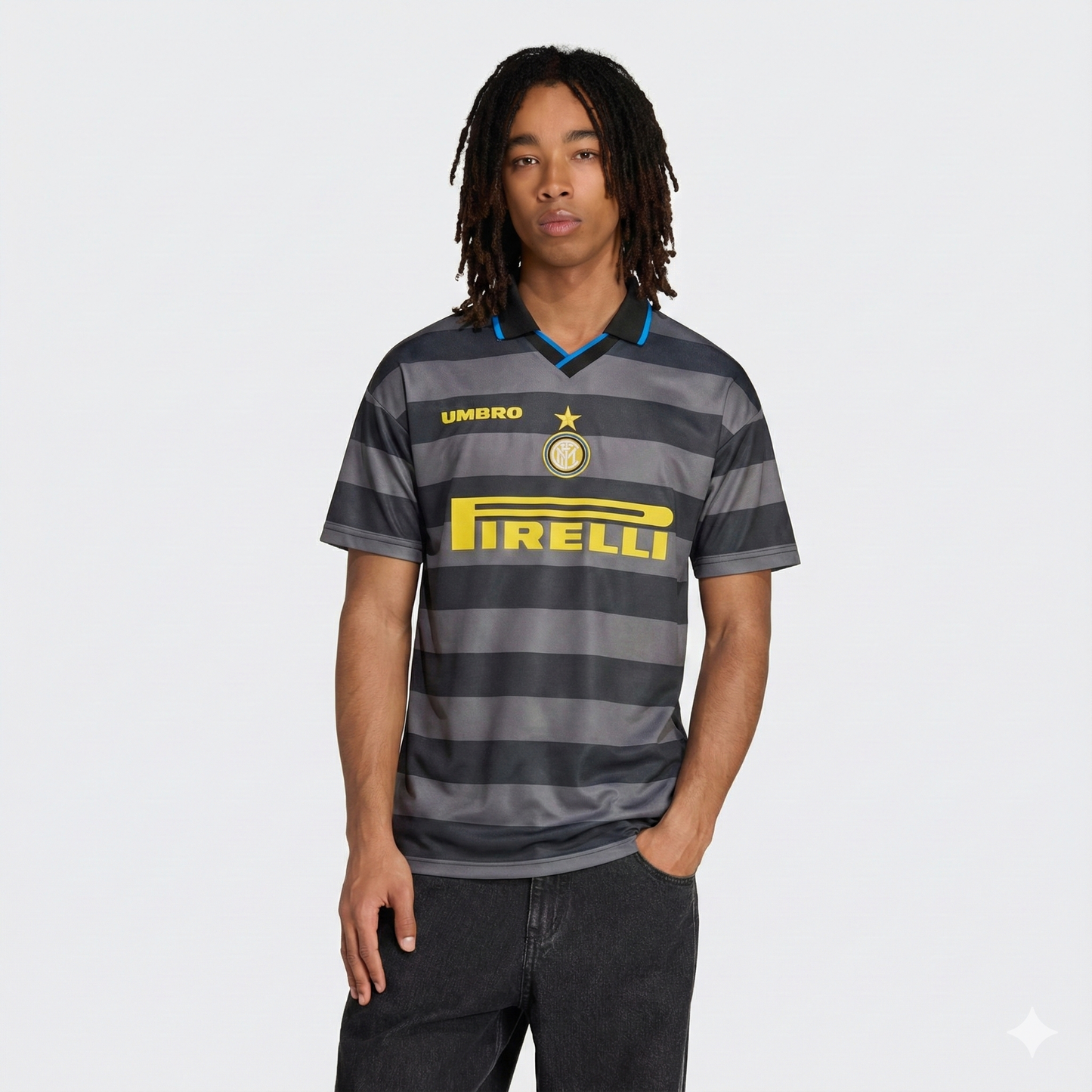 Camisa Retrô Torcedor Masculina Inter de Milão II 1997