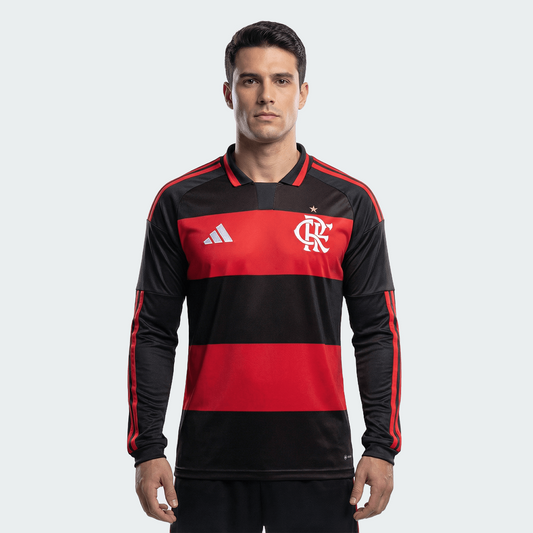 Camisa Manga Longa Torcedor Masculina Flamengo I 2026/2027