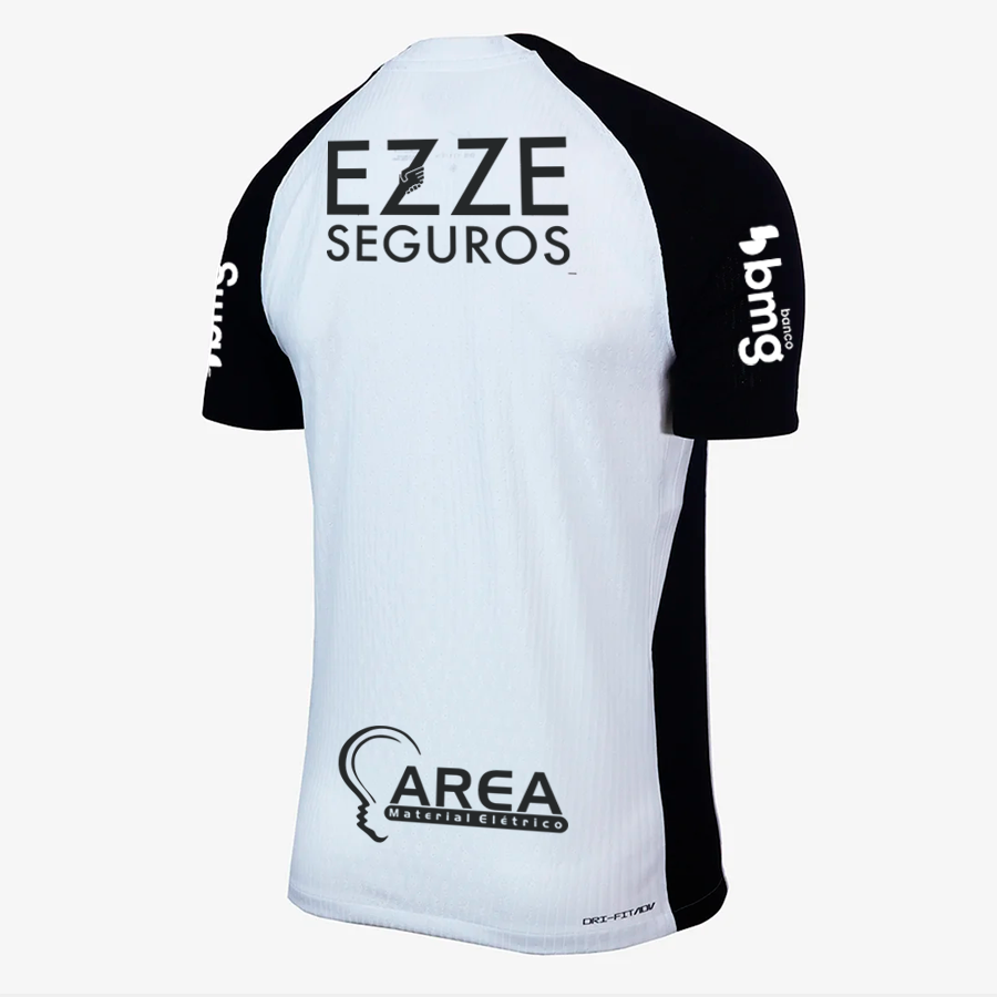 Camisa Jogador Masculina Corinthians I 2025/2026 Com Patrocínios