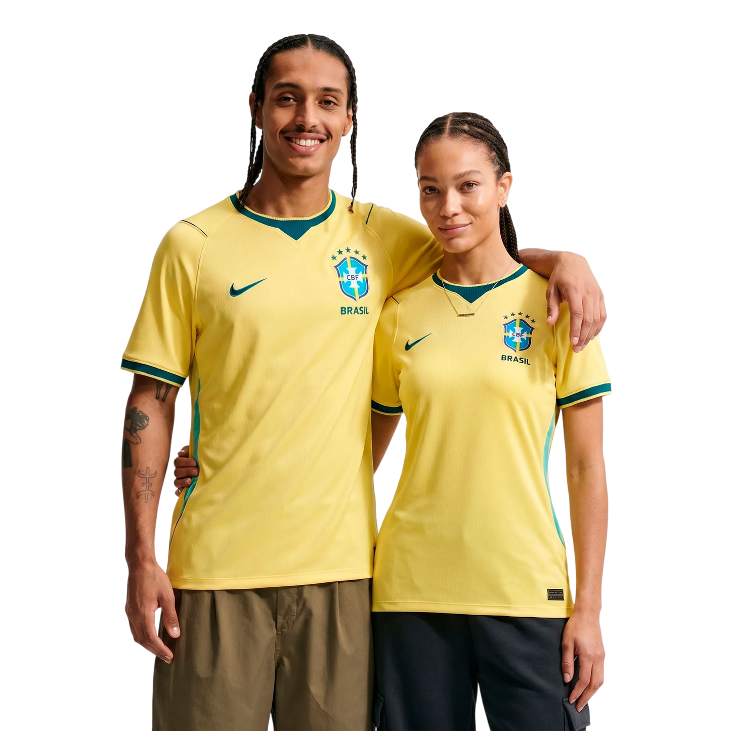 Kit Casal 2 Camisas Brasil Home 26/27 - Torcedor [P-2GG]