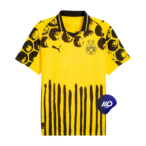 Camisa Borussia Dortmund Mundial de Clubes 25/26 - Torcedor X Kidsuper Masculino - Amarelo