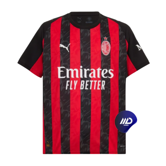 Camisa AC Milan Home 25/26 - Torcedor Masculino - Vermelho e Preto