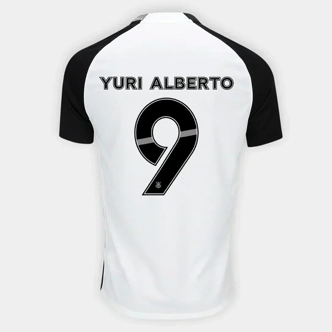 Camisa Torcedor Masculina Corinthians I 2025/2026 (Yuri Alberto 9)