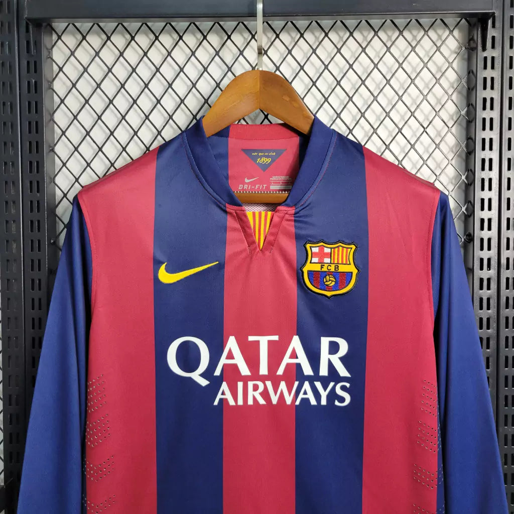 Camisa Retrô Barcelona Manga Longa 2014/15 Masculino