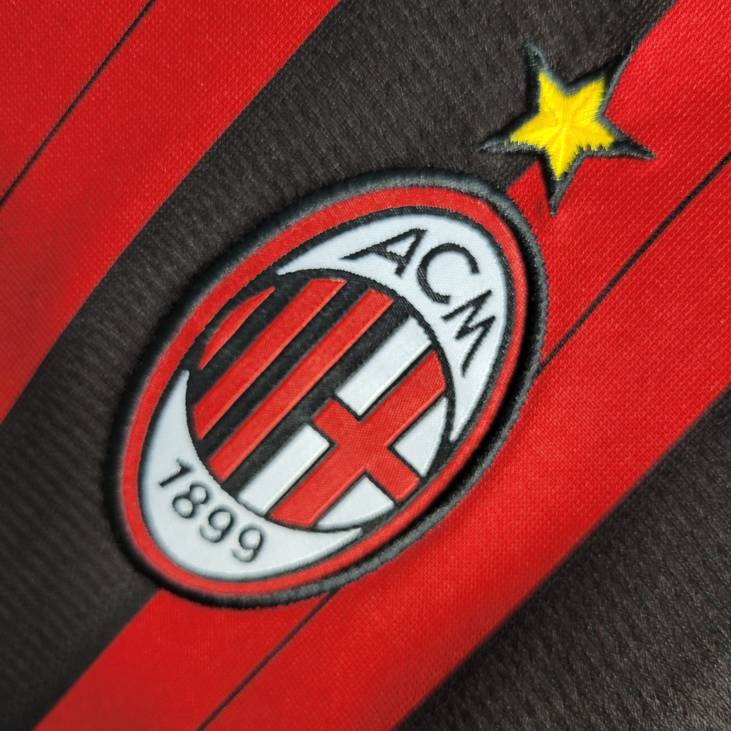 Camisa I Milan 2013/14 - Retrô Manga Longa- Vermelho