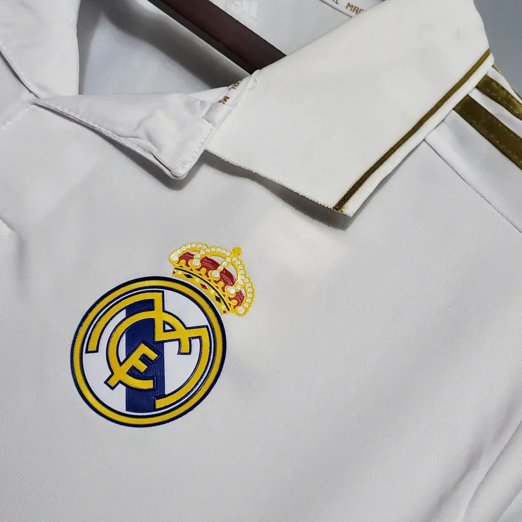 Camisa Retrô Real Madrid I Home 2011/12 Masculino Branco