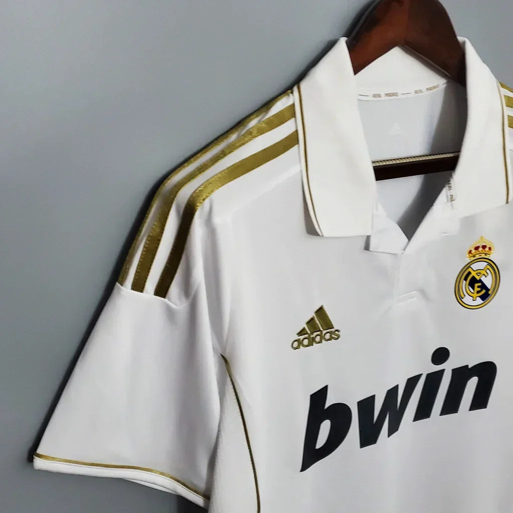Camisa Retrô Real Madrid I Home 2011/12 Masculino Branco