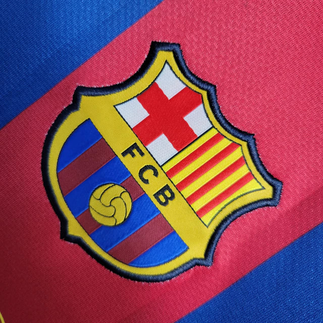 Camisa Barcelona Retrô I Home 2010/11 Torcedor Masculino Vermelho e Azul