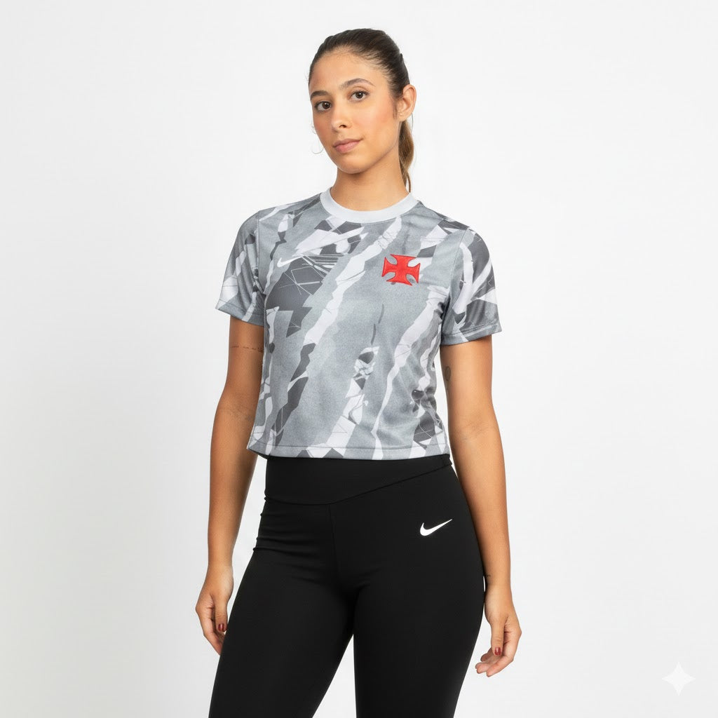 Camisa Torcedor Feminina Vasco 2026/2027 Pré-Jogo