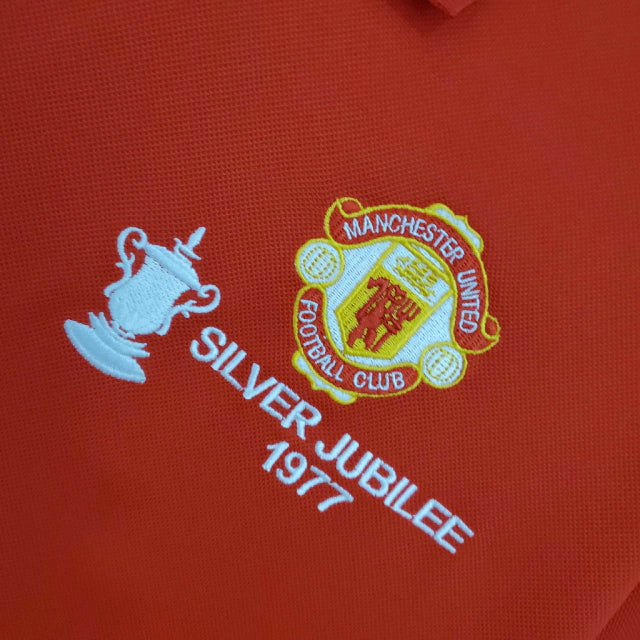 Camisa Retrô Torcedor Masculina Manchester United 1977