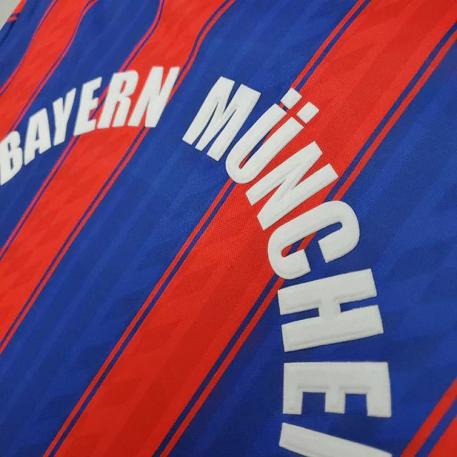 Camisa Bayern de Munique Retrô 1995/1997 Azul e Vermelha