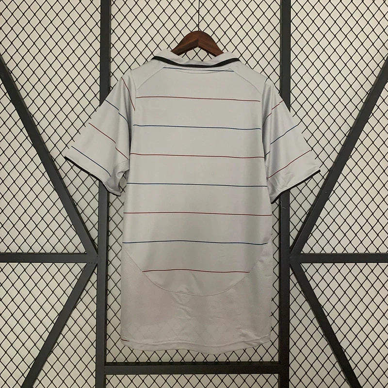 Camisa Retrô Barcelona 2003/04 Masculino Cinza