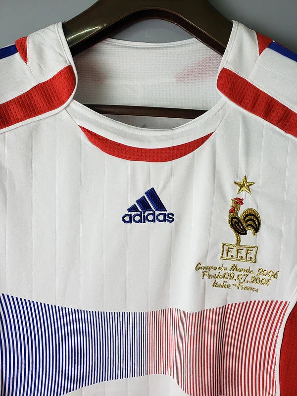 Camisa Retrô França II Away 2006/07 Masculino Branco