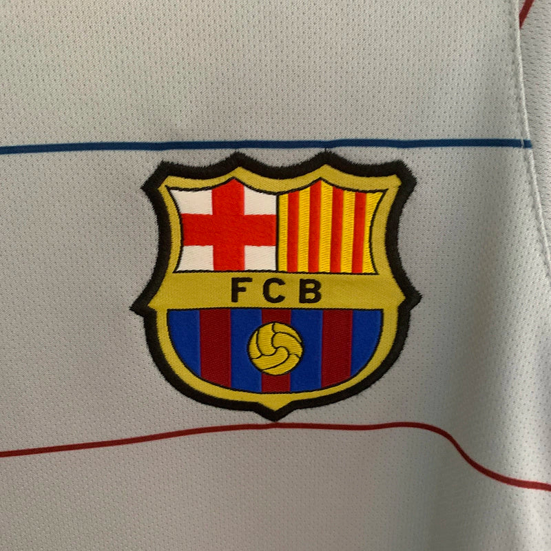 Camisa Retrô Barcelona 2003/04 Masculino Cinza
