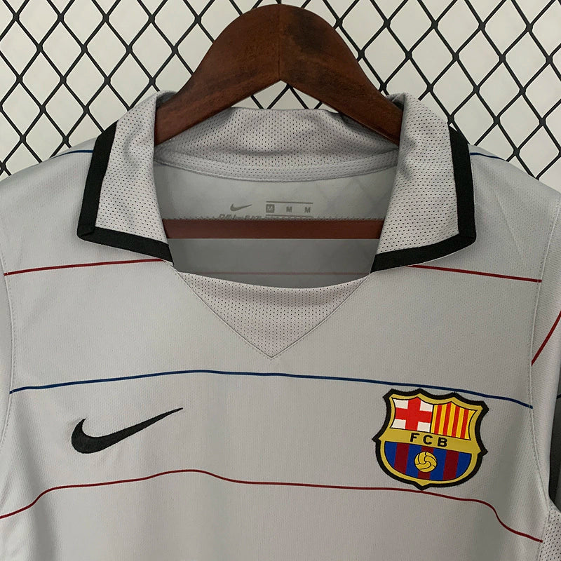 Camisa Retrô Barcelona 2003/04 Masculino Cinza
