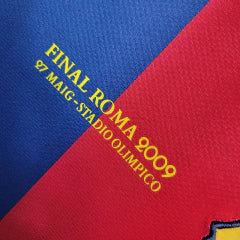 Camisa Retrô Barcelona I Home 2008/09 UEFA Champions League Azul e Grená