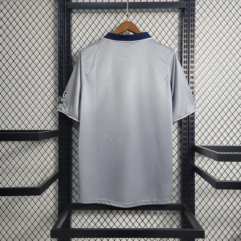 Camisa Retrô PSG Away 2000/01 Masculino Cinza e Branco